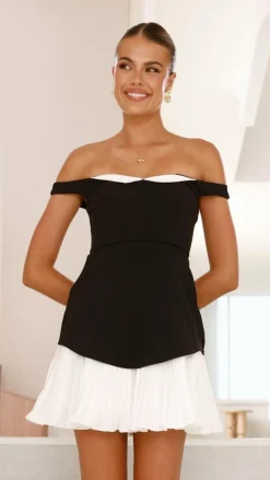 SASHA (BNE) Dresses|Mini^Talmai Mini Dress - Black / White