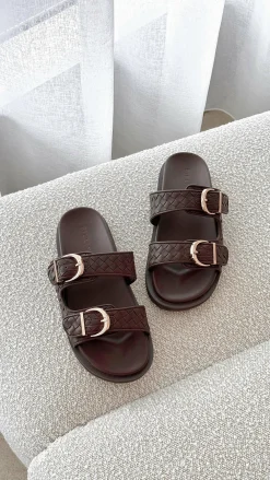 Billini Billini^Talon Slides - Chocolate