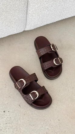 Billini Billini^Talon Slides - Chocolate