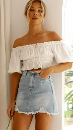 Fashion Allied The Denim Edit|Bottoms^Tammy Mini Skirt - Light Denim