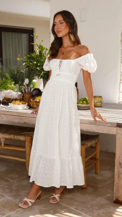 LILYWHYT Dresses|Midi^Tania Midi Dress - White