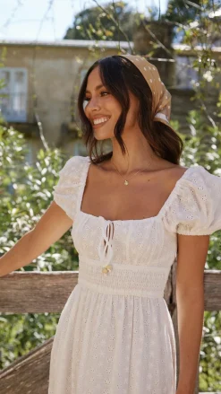 LILYWHYT Dresses|Midi^Tania Midi Dress - White
