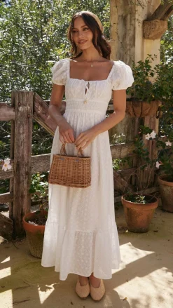 LILYWHYT Dresses|Midi^Tania Midi Dress - White