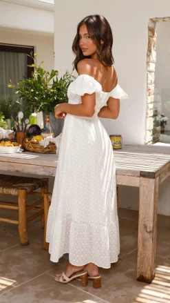 LILYWHYT Dresses|Midi^Tania Midi Dress - White