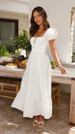 LILYWHYT Dresses|Midi^Tania Midi Dress - White