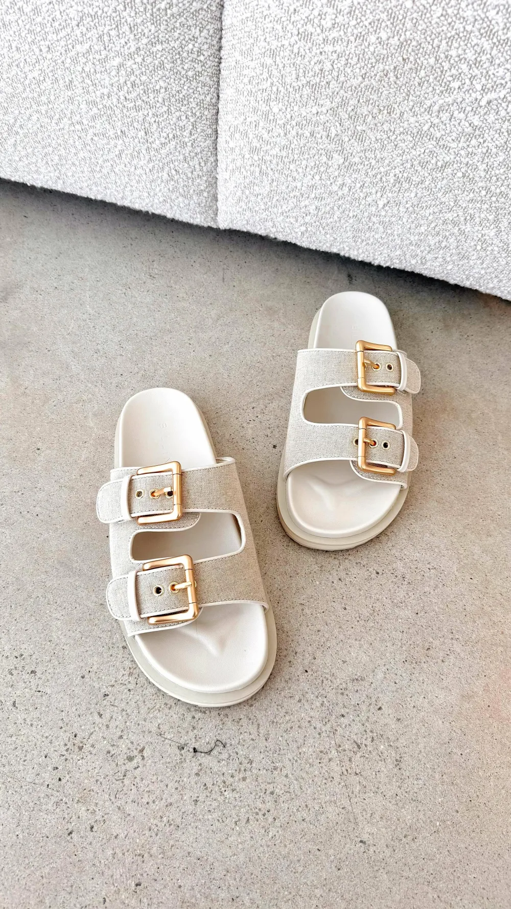 Billini Billini|Sandals & Slides^Tenzin Slides - Cream Linen