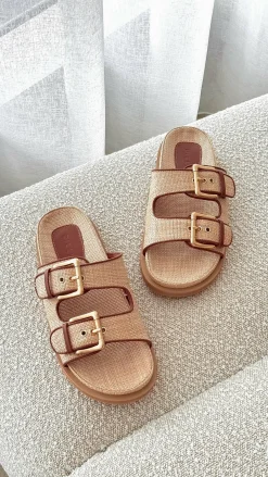Billini Billini|Sandals & Slides^Tenzin Slides - Natural Raffia