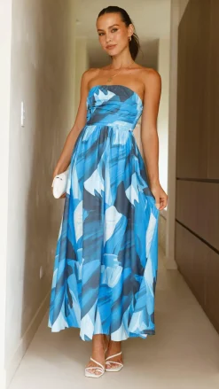 Pink Diamond Sale Dresses^Tessah Maxi Dress - Blue Print