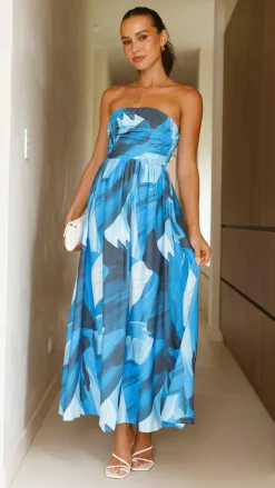 Pink Diamond Sale Dresses^Tessah Maxi Dress - Blue Print