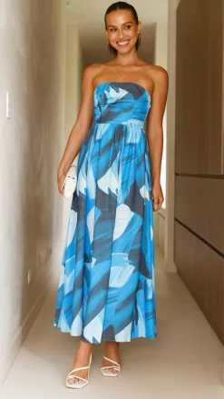 Pink Diamond Sale Dresses^Tessah Maxi Dress - Blue Print