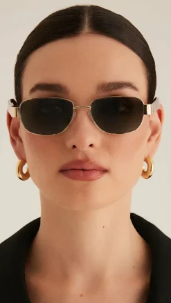 Banbe Sunglasses^The Addison Sunglasses - Gold / Havana Tort