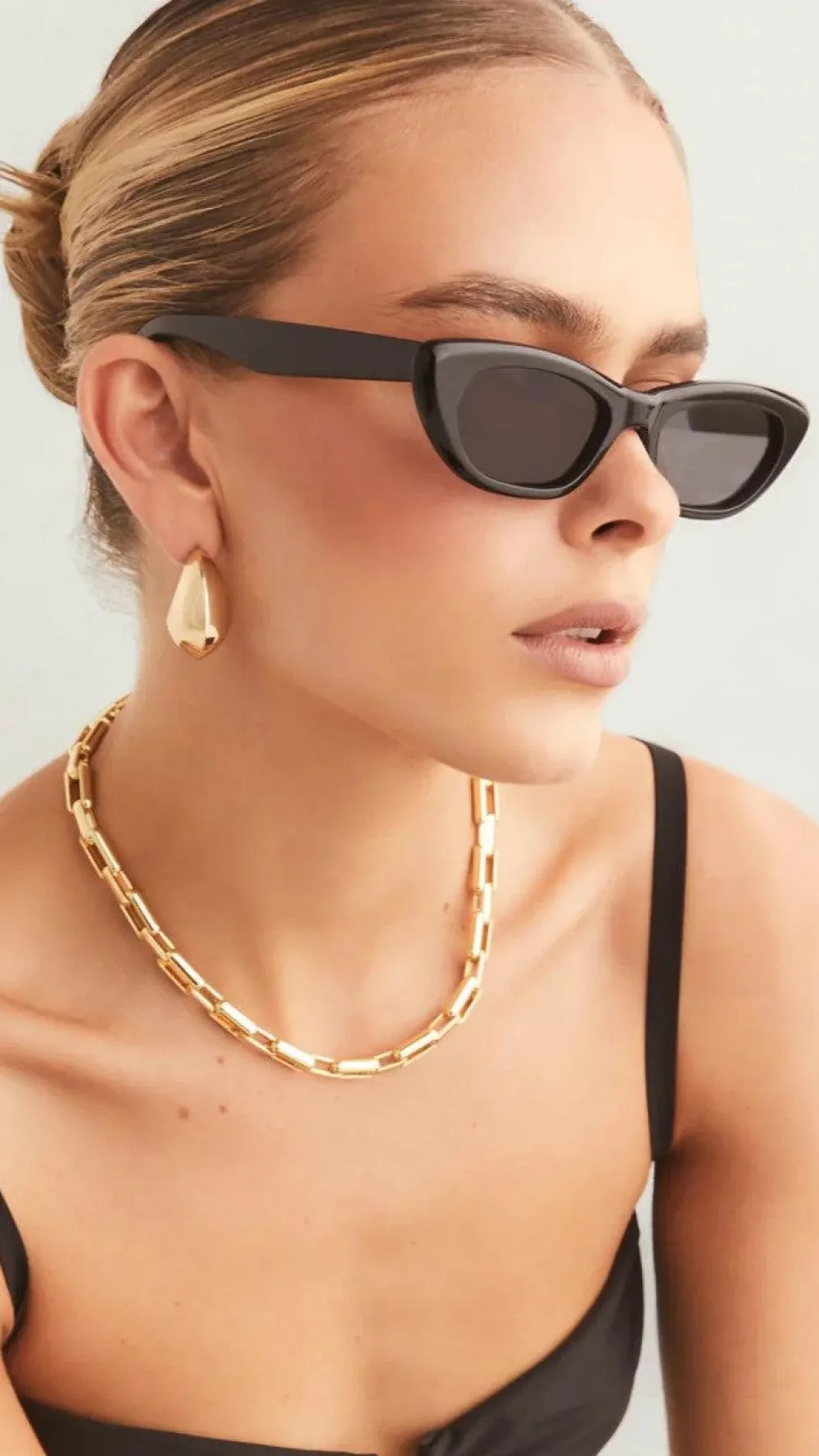 Banbe Sunglasses|The Denim Edit^The Caroline Sunglasses - Black