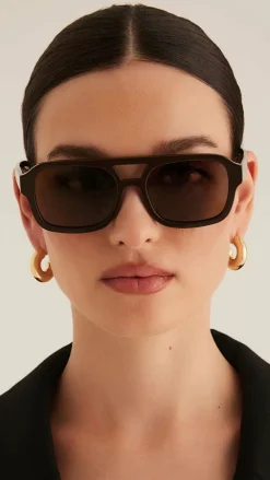 Banbe Sunglasses^The Del Ray Sunglasses - Dark Chocolate
