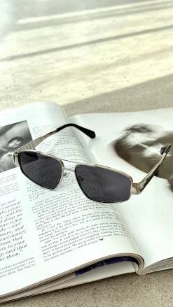 Banbe Sunglasses^The Earle Sunglasses - Silver / Smoke