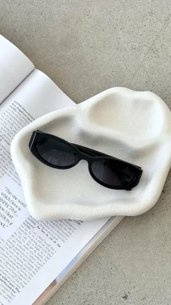 Banbe Sunglasses^The Kasia Sunglasses - Black / Black