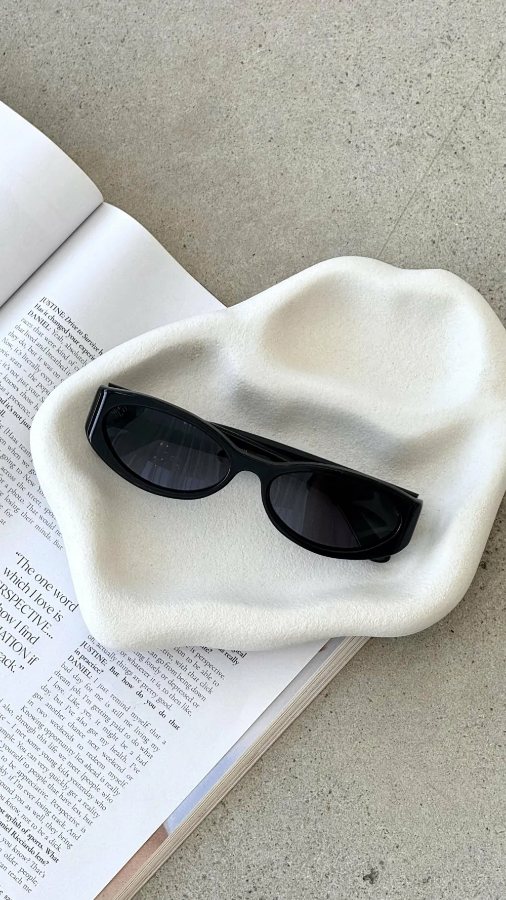 Banbe Sunglasses^The Kasia Sunglasses - Black / Black
