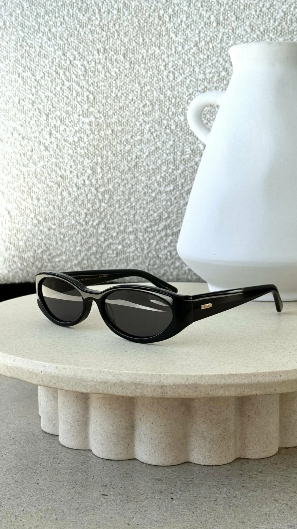 Banbe Sunglasses^The Kasia Sunglasses - Black / Black