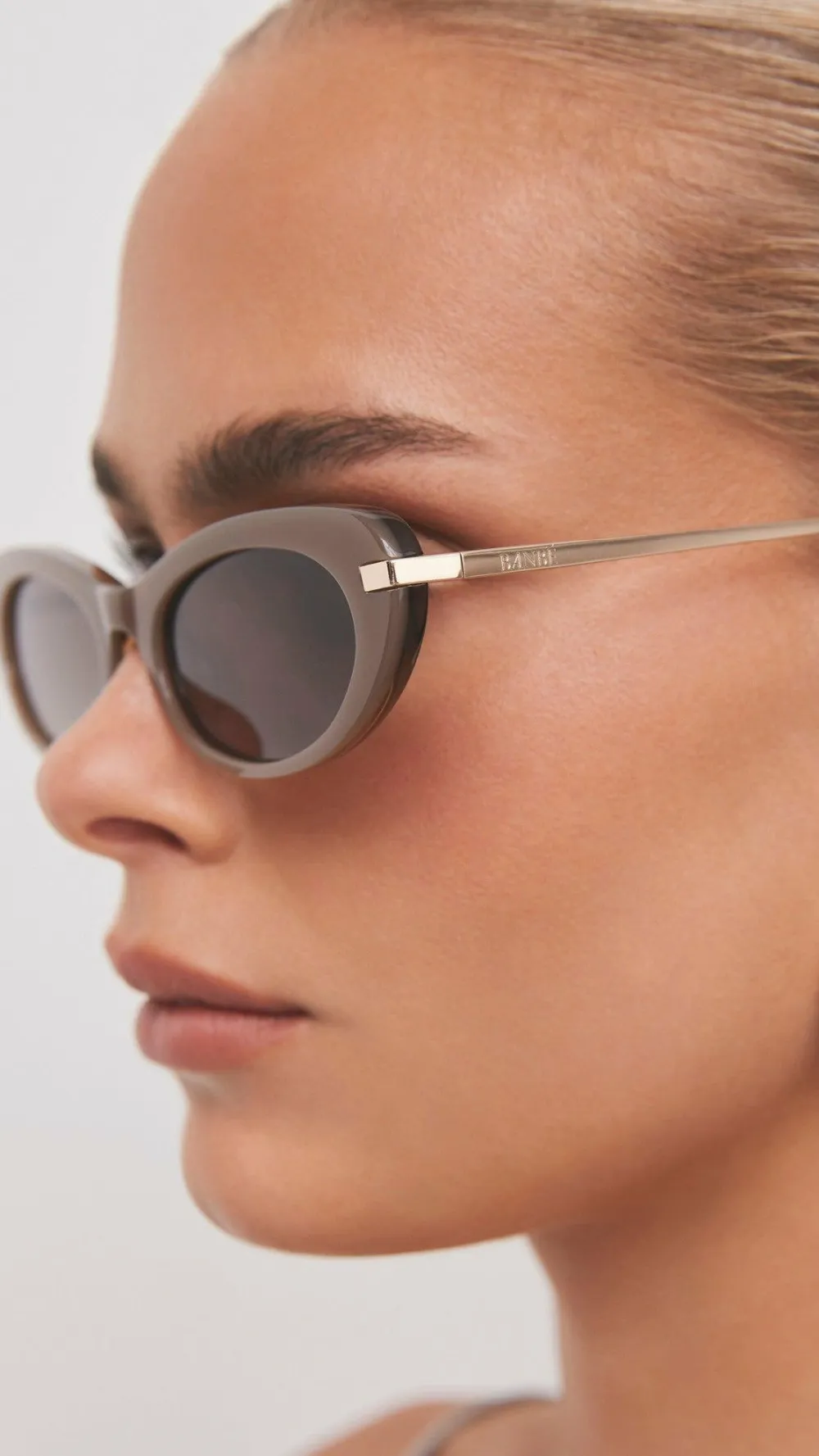 Banbe Sunglasses^The Rae Sunglasses - Taupe / Brown