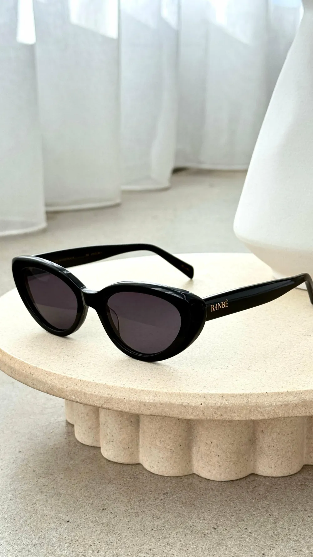 Banbe Sunglasses^The Sweeney Sunglasses - Black / Black