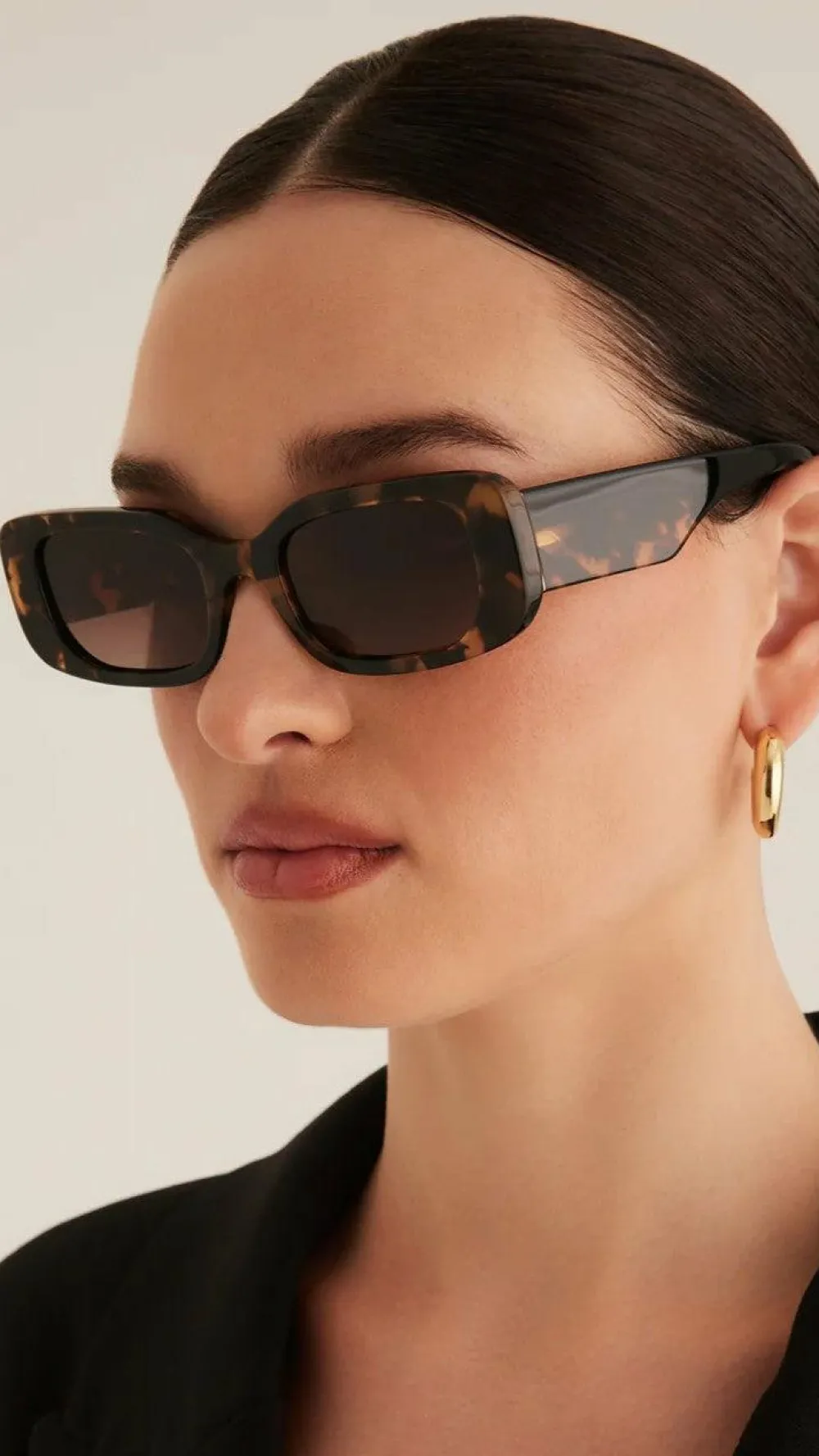 Banbe Sunglasses^The Tash Sunglasses - Toffee Tort / Black