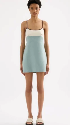 NUDE LUCY Sale Dresses^Thilda Linen Mini Dress - Capri Splice