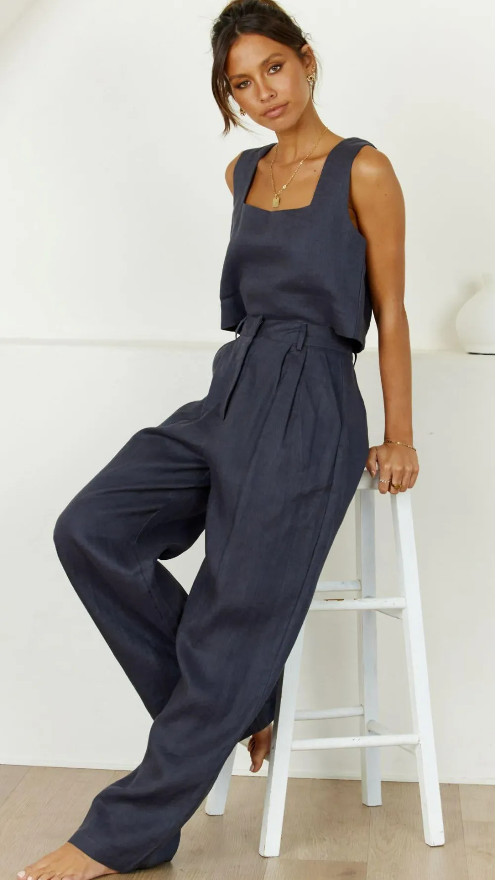 Fashion Allied Tops^Tillie Crop Top - Ink