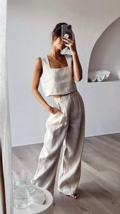 Fashion Allied Sets|Tops^Tillie Crop Top - Oatmeal