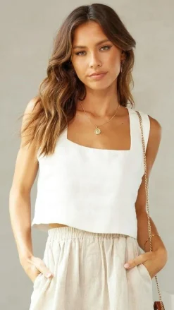 Fashion Allied Sets|Tops^Tillie Crop Top - White
