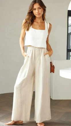 Fashion Allied Sets|Tops^Tillie Crop Top - White