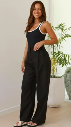Fashion Allied Bottoms^Tillie Pants - Black
