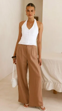 Fashion Allied Bottoms^Tillie Pants - Latte
