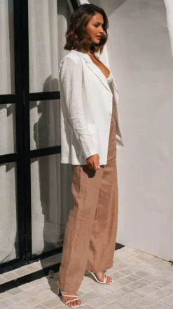 Fashion Allied Bottoms^Tillie Pants - Latte