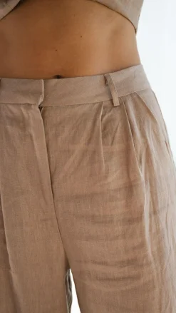 Fashion Allied Bottoms^Tillie Pants - Latte
