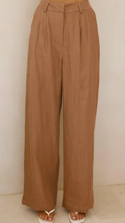 Fashion Allied Bottoms^Tillie Pants - Latte