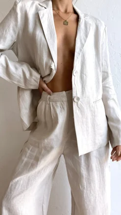 Fashion Allied Bottoms^Tillie Pants - Oatmeal