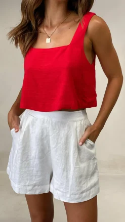 Fashion Allied Sets|Bottoms^Tillie Shorts - White
