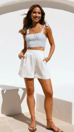 Fashion Allied Sets|Bottoms^Tillie Shorts - White