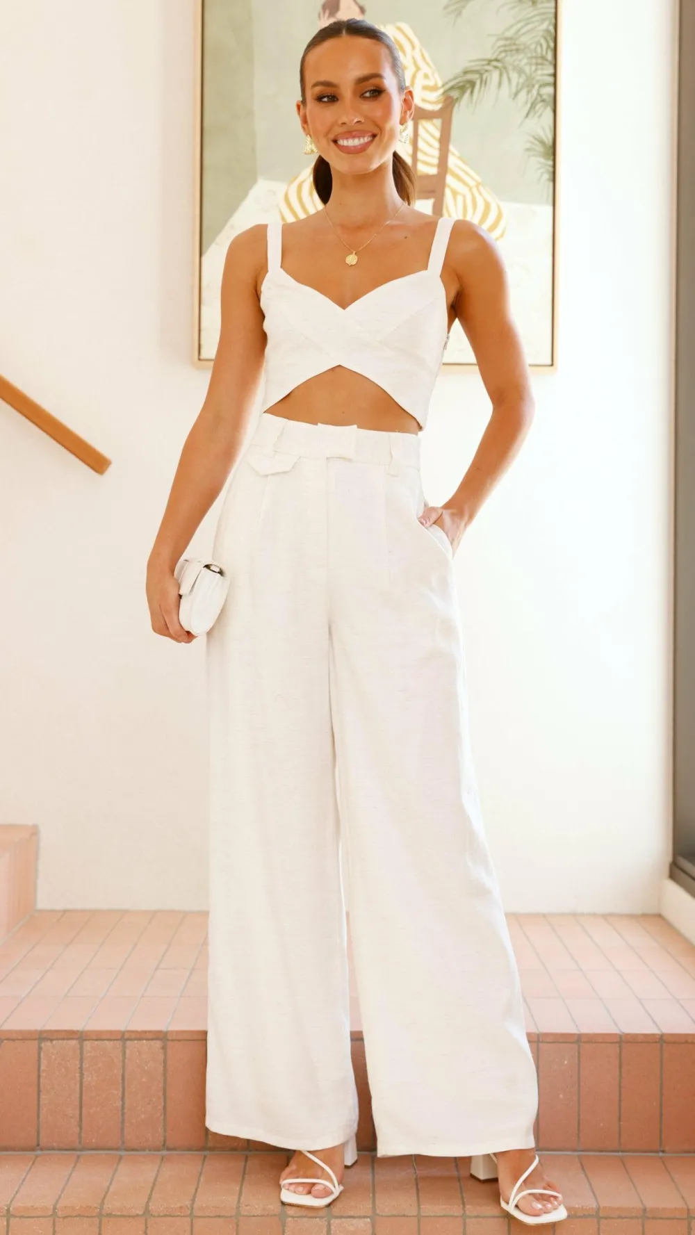 LILYWHYT Sets|Bottoms^Toni Pants - Stone