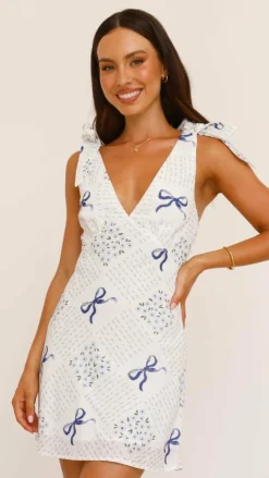 LILYWHYT Sale Dresses^Tullie Mini Dress - Sweet Bow Blue