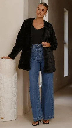 SASHA (BNE) Jackets|Outerwear^Tully Longline Jacket - Black