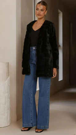 SASHA (BNE) Jackets|Outerwear^Tully Longline Jacket - Black