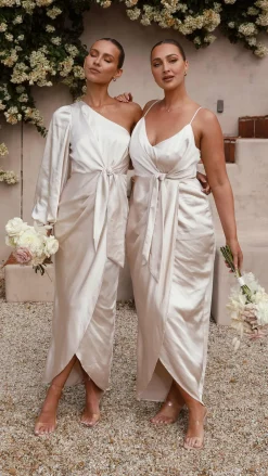 LILYWHYT Sale Evening|Sale Dresses^Tyra Maxi Dress - Champagne