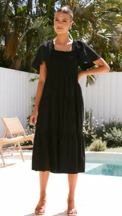 Miracle Fashion Dresses|Midi^Tyra Midi Dress - Black
