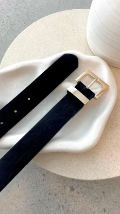 Angel Whisper Belts^Valarae Belt - Black / Gold