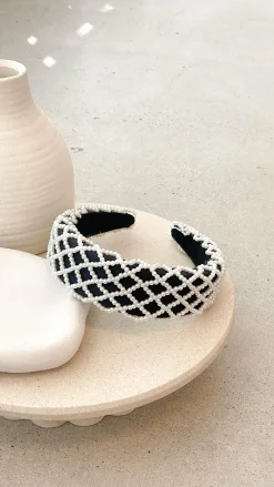 Morgan and Taylor Fascinators|Hair Accessories^Valencia Headband - Black
