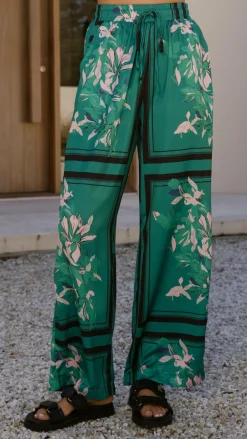 YH AND CO Sets|Bottoms^Valene Pants - Green/Pink Print