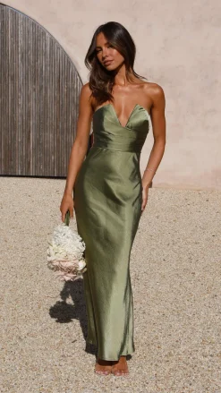 SASHA (BNE) Mon Cheri|Dresses^Valerie Maxi Dress - Olive