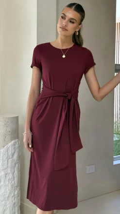 Fashion Allied Dresses|Midi^Valier Midi Dress - Wine