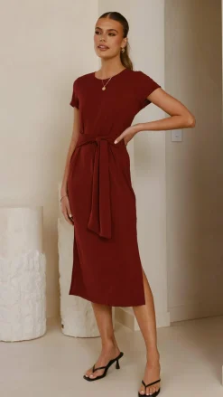 Fashion Allied Dresses|Midi^Valier Midi Dress - Wine
