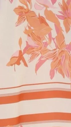 YH AND CO Sets|Tops^Vallerie Button Up Shirt - Orange/White Print